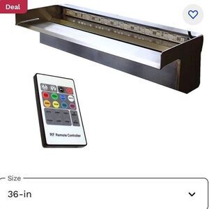 Anjon Color Changing Pond Spillway & Remote 36inch NEW IN BOX LED chewy